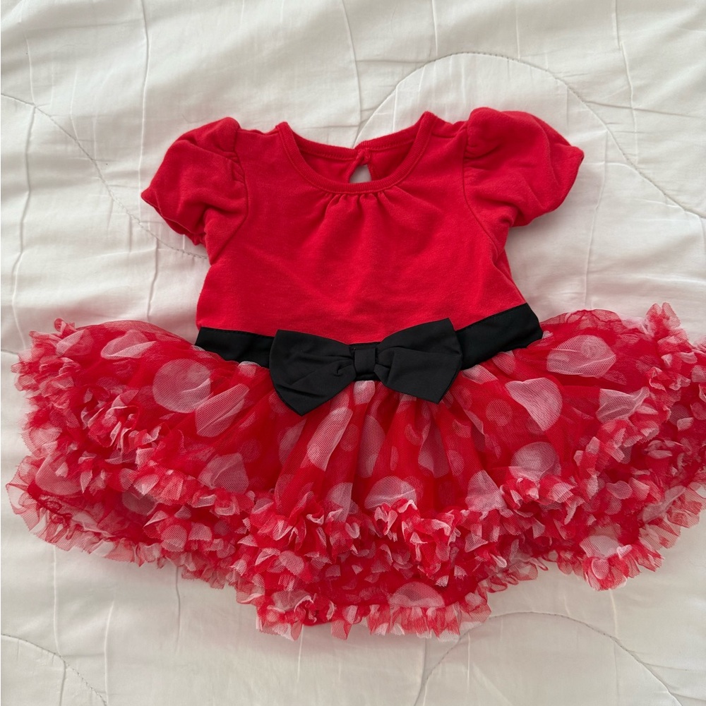 Disney 9-12month Minnie Mouse Red tutu Onsie